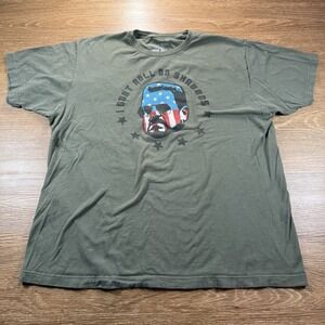 Big Lebowski Men's XL Graphic T-Shirt Green "I Don't Roll on Shabbos" Tee